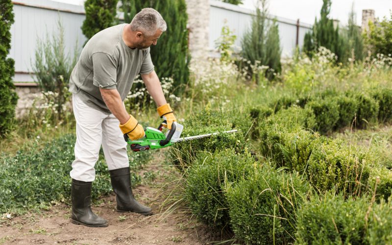 senior-hombre-usando-la-herramienta-de-recorte-en-bush